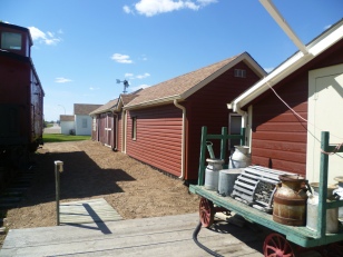 The Bunkhouse and Workshop are behind the Caboose.